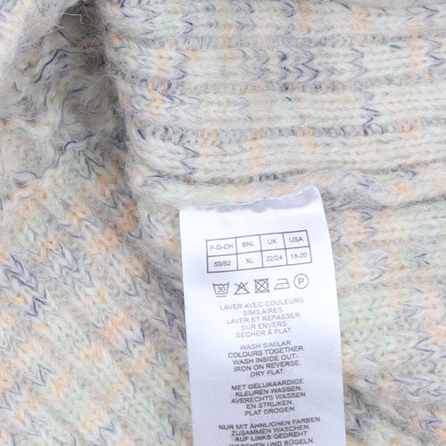 Damart Women’s Beige Chunky-Knit Pullover Jumper Size 22/24