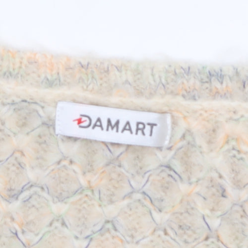 Damart Women’s Beige Chunky-Knit Pullover Jumper Size 22/24