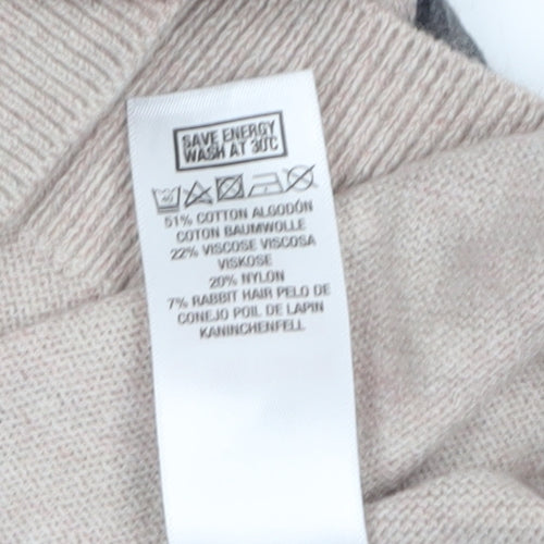 Wallis Women’s Beige Animal Print Pullover Jumper Size S