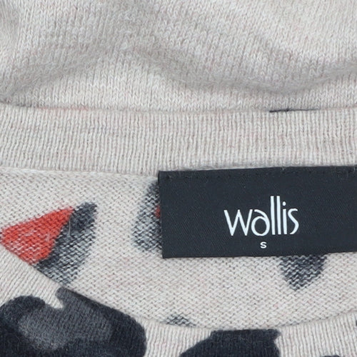 Wallis Women’s Beige Animal Print Pullover Jumper Size S