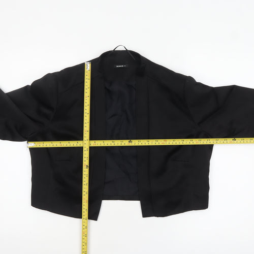 Roman Womens Black Size 16 Cropped Tailored Blazer Jacket