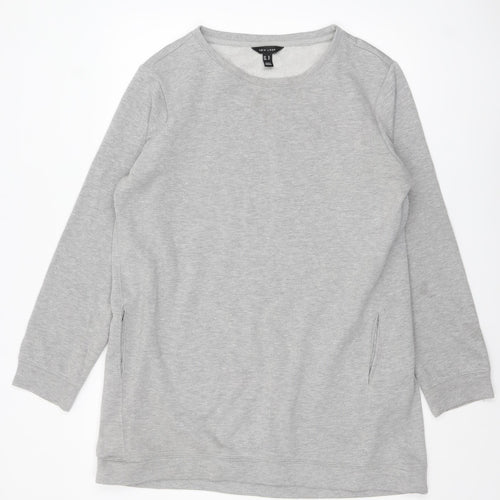 New Look Women Grey Pullover Sweatshirt UK 18 Long Sleeve Classic Fit