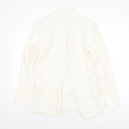 H&M Women’s Ivory Single-Breasted Blazer UK 10 Classic Fit