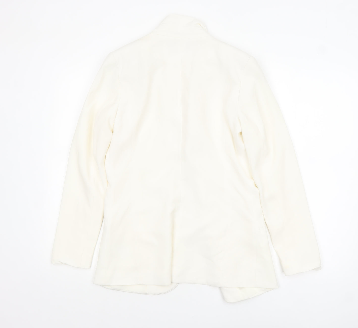 H&M Women’s Ivory Single-Breasted Blazer UK 10 Classic Fit