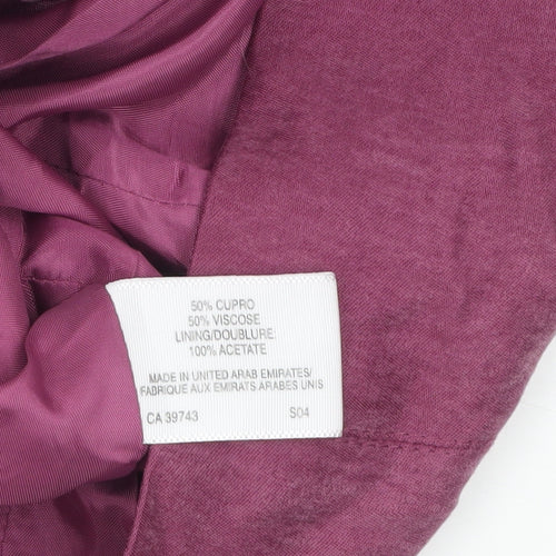 Country Casuals Women Petite Pink Suit Jacket Size 12 Two-Button Blazer