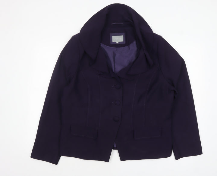 Marks and Spencer Per Una Purple Women's Blazer Size 20 Lined Tailored Jacket