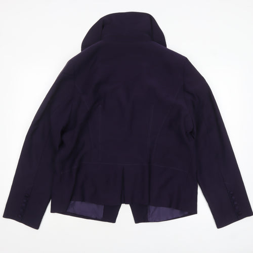 Marks and Spencer Per Una Purple Women's Blazer Size 20 Lined Tailored Jacket