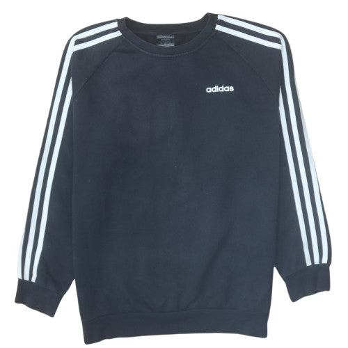 Adidas Womens Black XS Pullover Sweatshirt Crew Neck Cotton Blend