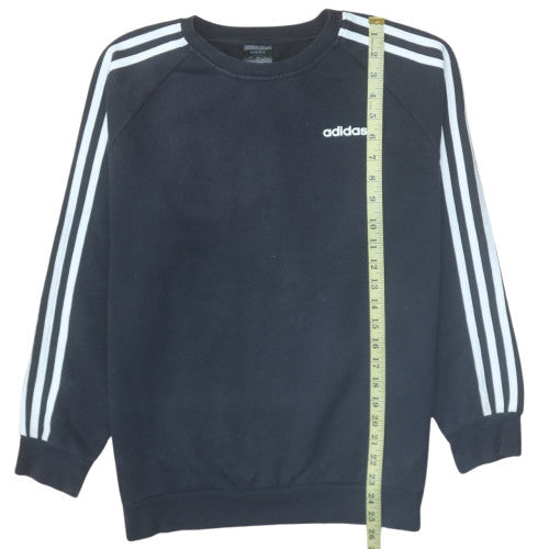 Adidas Womens Black XS Pullover Sweatshirt Crew Neck Cotton Blend