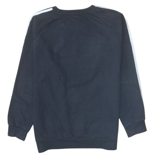 Adidas Womens Black XS Pullover Sweatshirt Crew Neck Cotton Blend