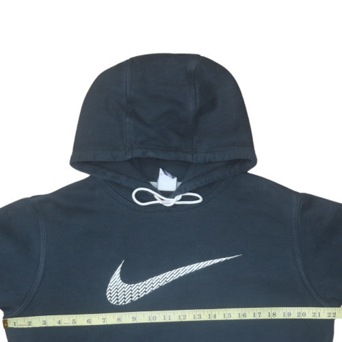 Nike Womens Black Pullover Hoodie Medium Cotton Blend Sweatshirt