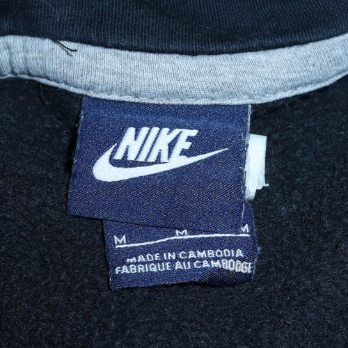 Nike Womens Black Pullover Hoodie Medium Cotton Blend Sweatshirt