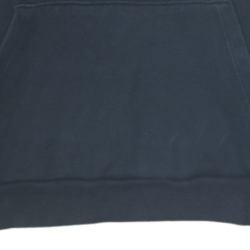 Puma Women's Black Pullover Hoodie Size 14 Lined Logo Sweatshirt