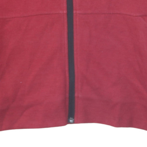 Adidas Boys Red Full Zip Hoodie 11-12 Years Munster Rugby Fleece Sweatshirt