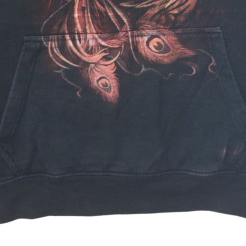 Spiral Men’s Black 2XL Pullover Hoodie Gothic Phoenix Graphic Cotton
