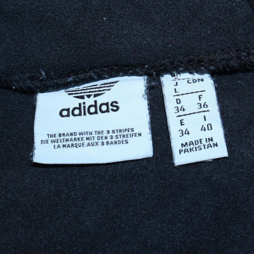 Adidas Women Black Pullover Sweatshirt Size 10 Lined Cotton Blend