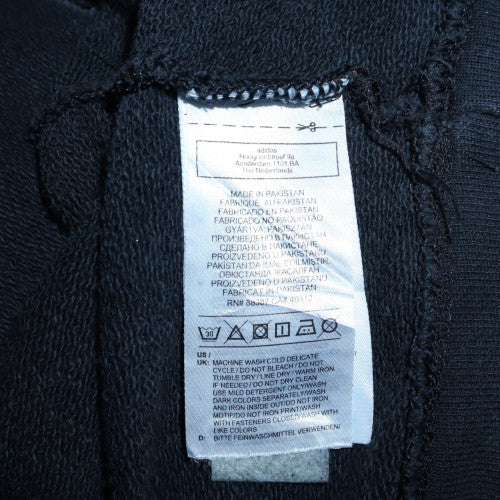 Adidas Women Black Pullover Sweatshirt Size 10 Lined Cotton Blend