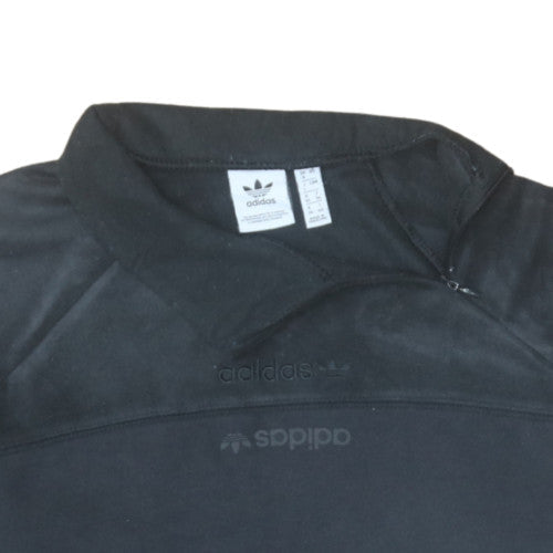 Adidas Women Black Pullover Sweatshirt Size 10 Lined Cotton Blend