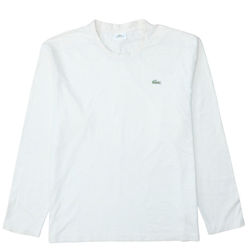 Lacoste Sport Men’s White Long Sleeve Cotton T-Shirt Size L