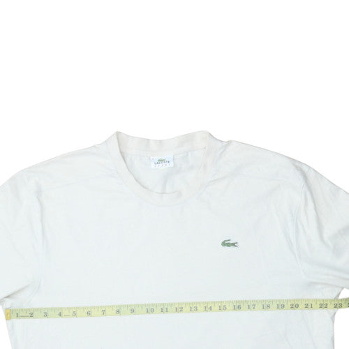 Lacoste Sport Men’s White Long Sleeve Cotton T-Shirt Size L