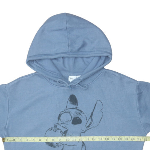 Disney Primark Women Blue Stitch Pullover Hoodie Size 10/12