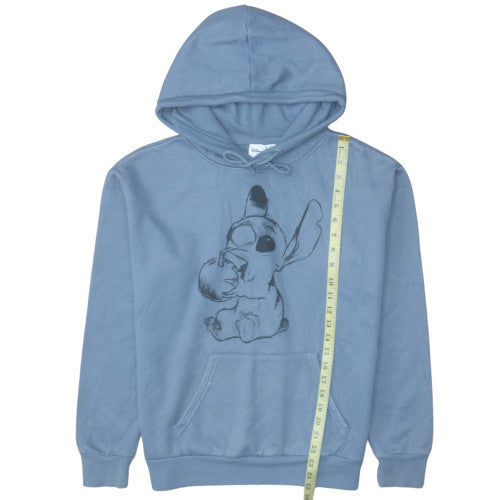 Disney Primark Women Blue Stitch Pullover Hoodie Size 10/12