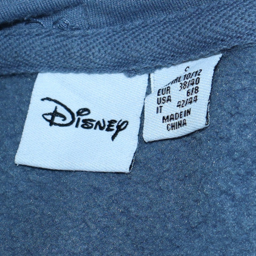 Disney Primark Women Blue Stitch Pullover Hoodie Size 10/12