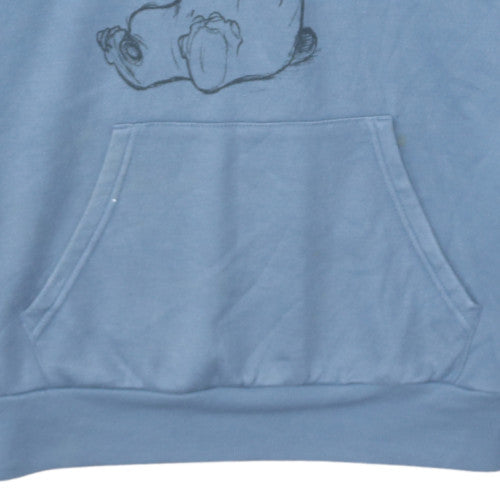 Disney Primark Women Blue Stitch Pullover Hoodie Size 10/12