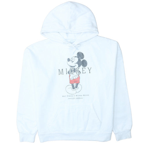 Primark x Disney Women's White Mickey Hoodie Size Small 10/12 Pullover
