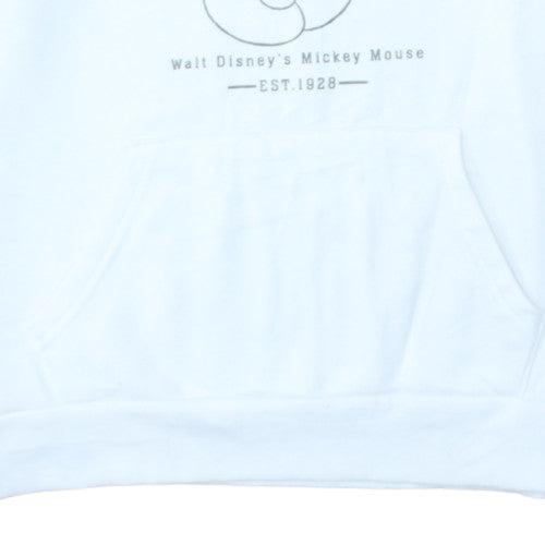 Primark x Disney Women's White Mickey Hoodie Size Small 10/12 Pullover