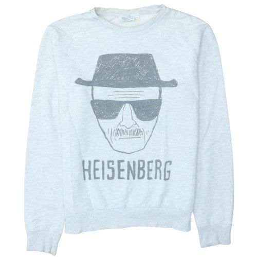 Breaking Bad Women's Grey Heisenberg Graphic Crew Neck Sweatshirt M
