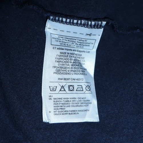 Adidas Men's Navy Blue Crew Neck Short Sleeve Graphic T-Shirt L