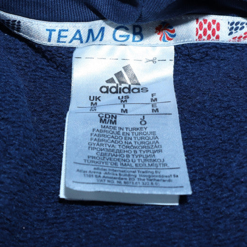 Adidas Team GB Navy Hoodie Men M Pullover Great Britain Olympics