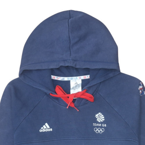 Adidas Team GB Navy Hoodie Men M Pullover Great Britain Olympics
