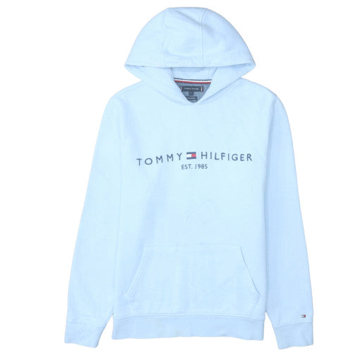 Tommy Hilfiger Men’s Blue Logo Pullover Hoodie Size L