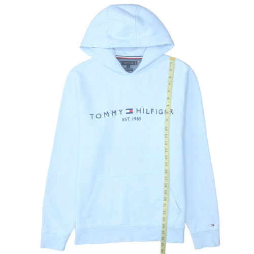 Tommy Hilfiger Men’s Blue Logo Pullover Hoodie Size L