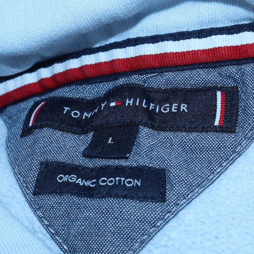 Tommy Hilfiger Men’s Blue Logo Pullover Hoodie Size L