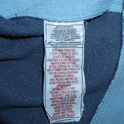 Nike Men Blue Pullover Sweatshirt L Embroidered Logo Fleece