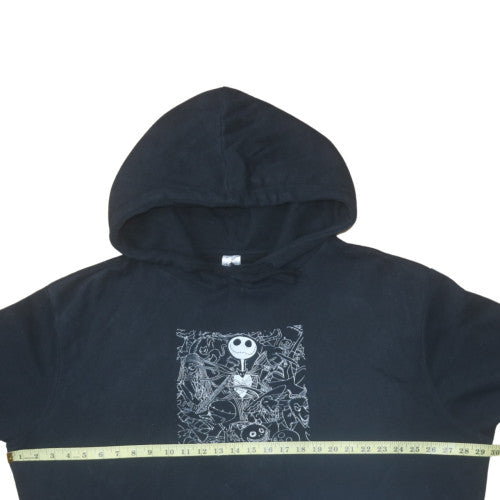 Disney Womens Black XXL Pullover Hoodie Jack Skellington Graphic