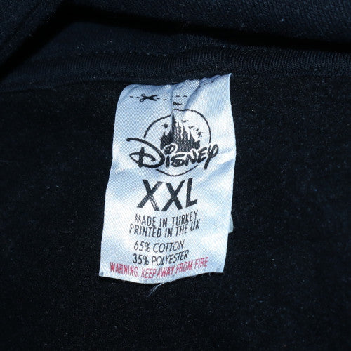 Disney Womens Black XXL Pullover Hoodie Jack Skellington Graphic