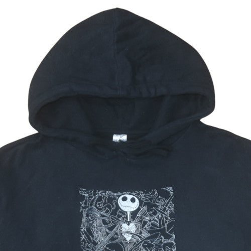 Disney Womens Black XXL Pullover Hoodie Jack Skellington Graphic