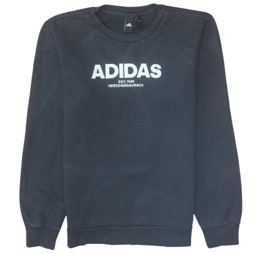Adidas Men's Black Crew Neck Pullover Sweatshirt Size M