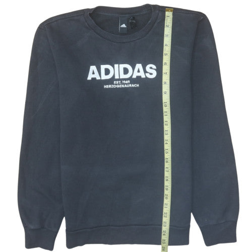 Adidas Men's Black Crew Neck Pullover Sweatshirt Size M