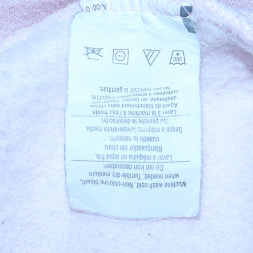 Disney Hanes Womens Pink Hoodie Small Mickey Mouse Disneyland 1955 Pullover