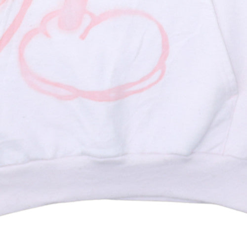 Disney Hanes Womens Pink Hoodie Small Mickey Mouse Disneyland 1955 Pullover