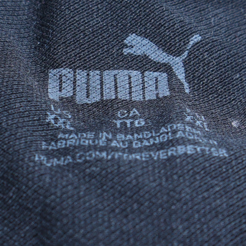 Puma Mens Black Cotton Polo Shirt Size L Regular Fit