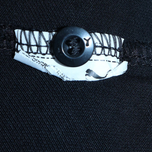 Puma Mens Black Cotton Polo Shirt Size L Regular Fit