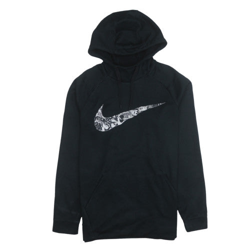 Nike Men's Black Dri-Fit Pullover Hoodie Logo Sports M