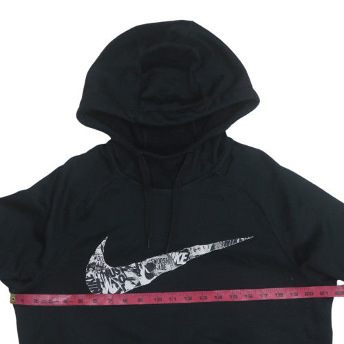 Nike Men's Black Dri-Fit Pullover Hoodie Logo Sports M