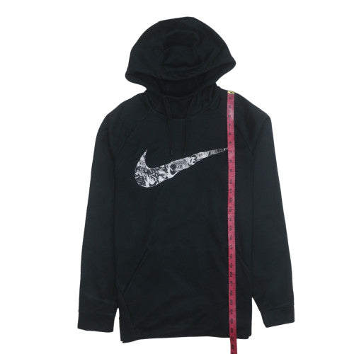 Nike Men's Black Dri-Fit Pullover Hoodie Logo Sports M